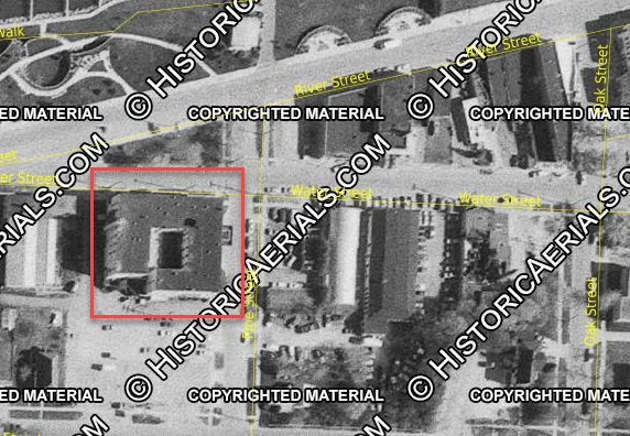 Chippewa Hotel (Hotel Chippewa) - 1977 Aerial (newer photo)